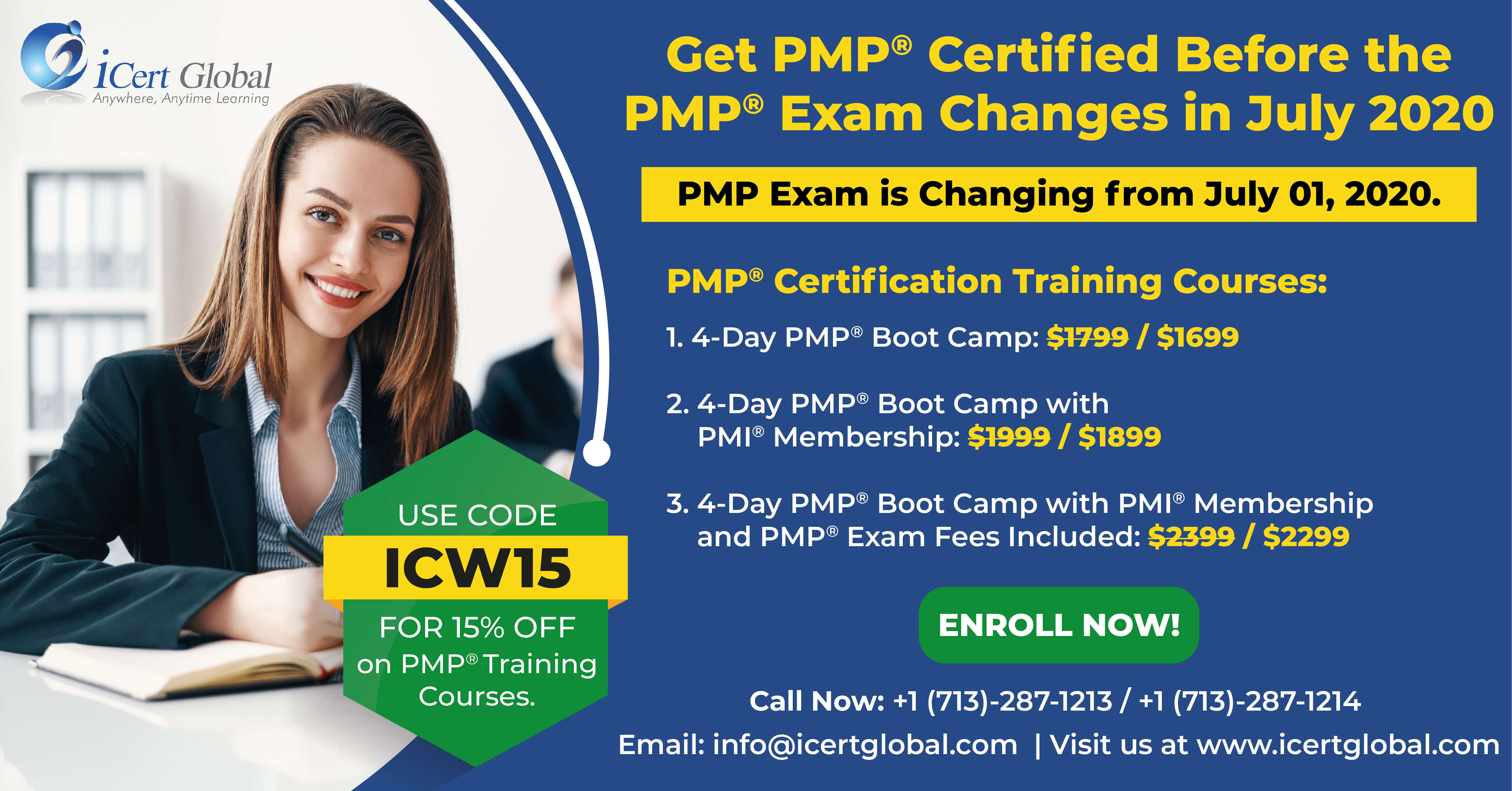 PMP exam changing from July-01-2020