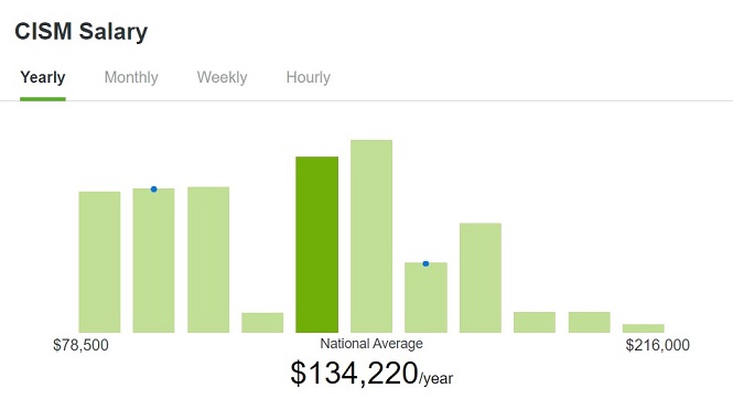 CISM Average Annual Salary in the United States