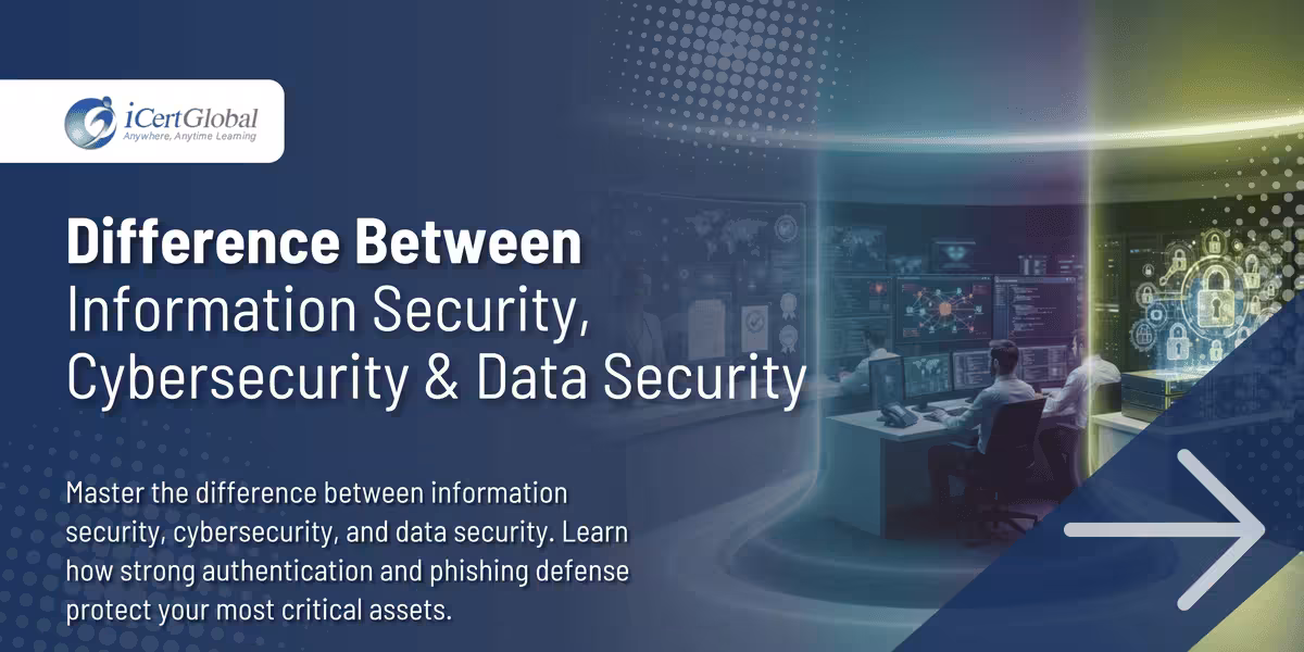 Difference Between Information Security, Cybersecurity & Data Security