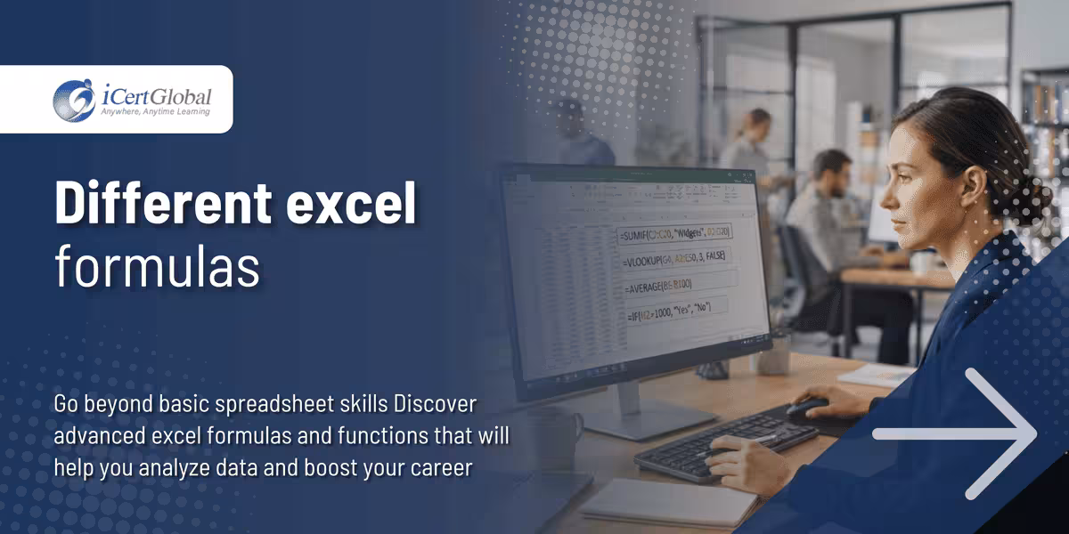 Different excel formulas