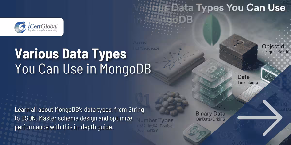 Various Data Types You Can Use in MongoDB